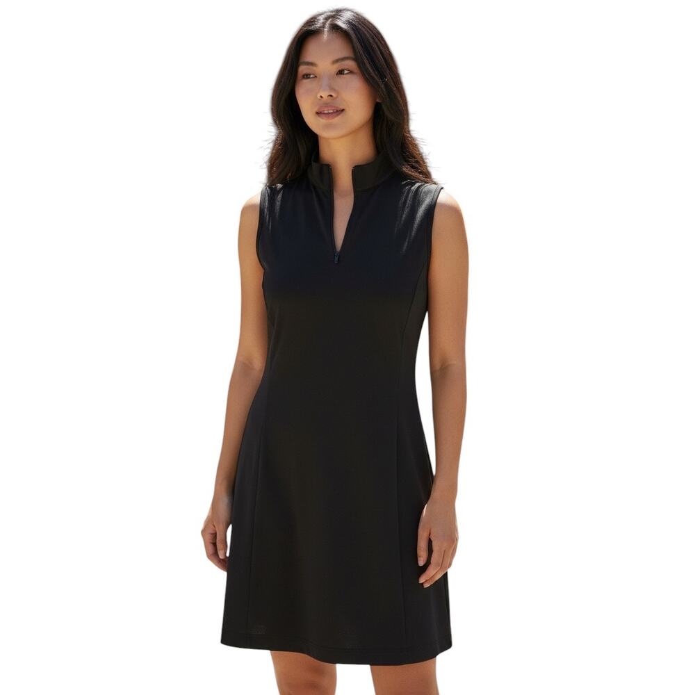 KORALHY Women Black Sleeveless Golf/Athletic Dress Size L NWT